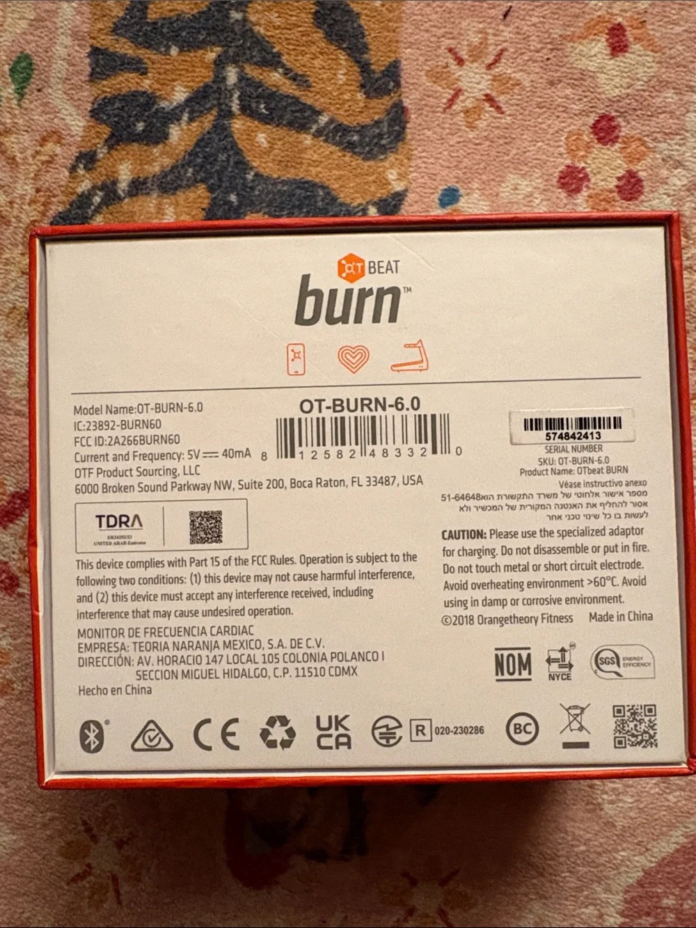 Orange Theory Beat Burn Fitness Tracker